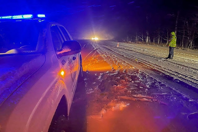 Piden precaucion para transitar por la Ruta 3 por las fuertes nevadas