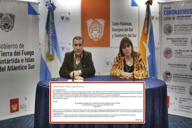 Melella designo al ex presidente de la DPE Mancini en Obras Publicas Melella designo al ex presidente de la DPE Mancini en Obras Publicas
