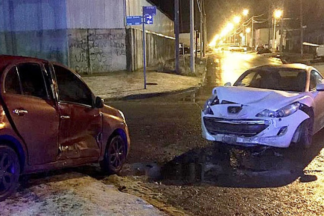 Una mujer trasladada al hospital en choque en el Parque Industrial