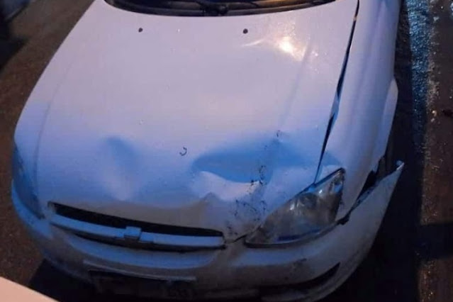 Choque en Ushuaia, una mujer trasladada al Hospital