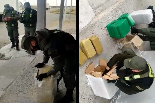 Incautan 78 kilos de droga con destino a TDF Incautan 78 kilos de droga con destino a TDF