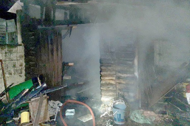 Principio de incendio en un galpon utilizado como taller