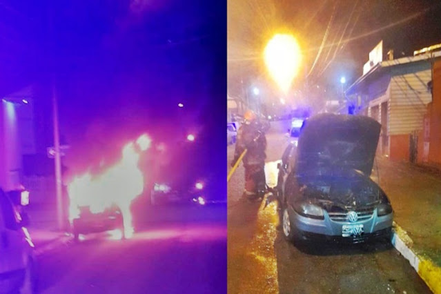 Pareja demorada por el incendio intencional de un vehículo en Ushuaia Pareja demorada por el incendio intencional de un vehículo en Ushuaia