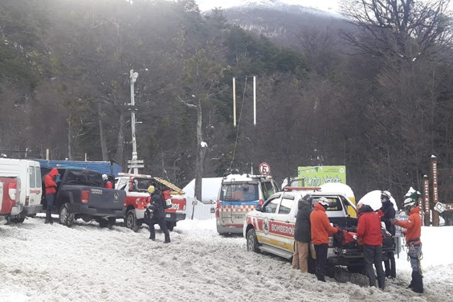 Rescate por una avalancha en el Cerro Godoy