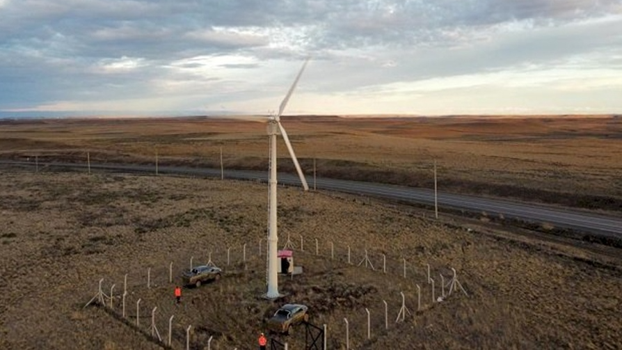 Tres turbinas eólicas comenzaron a producir electricidad en Tierra del Fuego