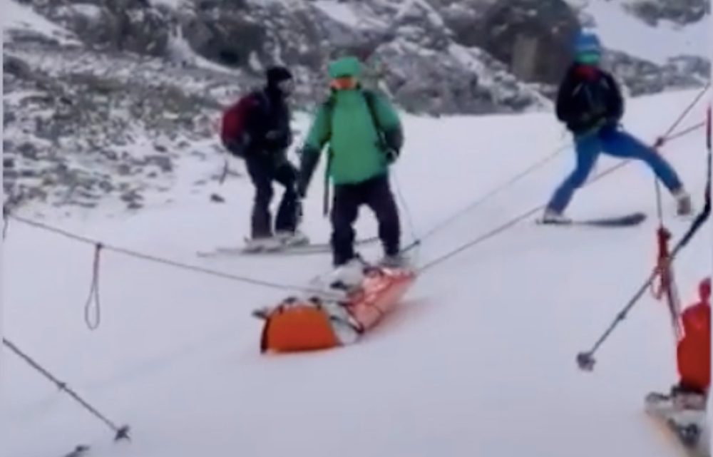 Hace 18 días y en el mismo lugar: esquiadora sobrevivió a una avalancha