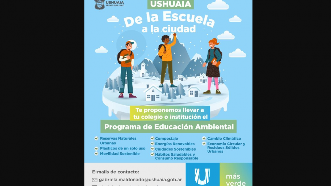 LA MUNICIPALIDAD LLEVA LOS PROGRAMAS AMBIENTALES A LAS COLONIAS DE INVIERNO