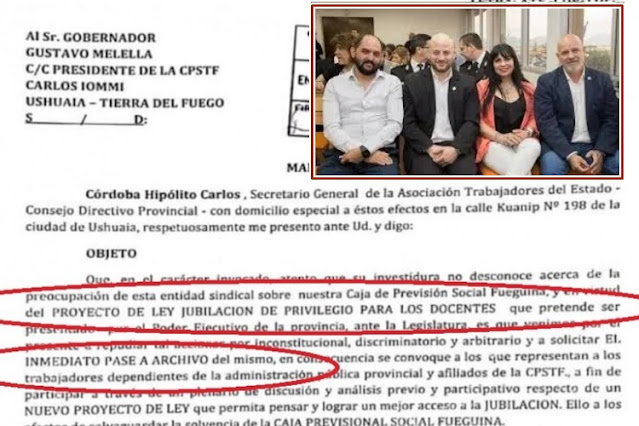 ATE pide archivar proyecto de FORJA para otorgar jubilación de privilegio a los docentes