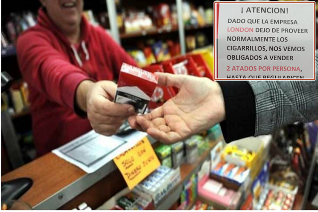 Limitan en kioscos la venta de cigarrillos a dos atados por persona, por faltante