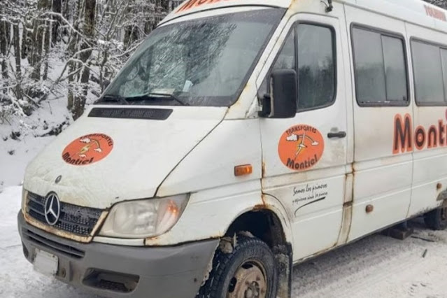 Despiste en la Ruta 3, de una combi con 16 pasajeros