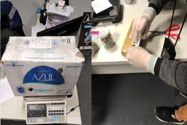 Operativo antidroga, incautan carga de 1,700 gramos con destino a Ushuaia