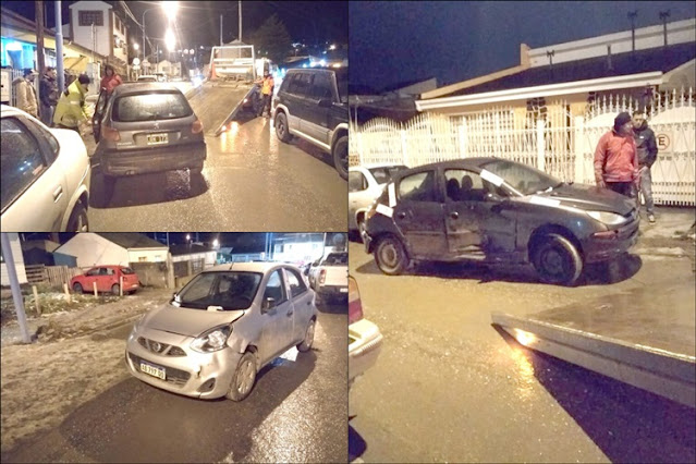 Persecución, choque, piñas y hurto entre conductores en Ushuaia