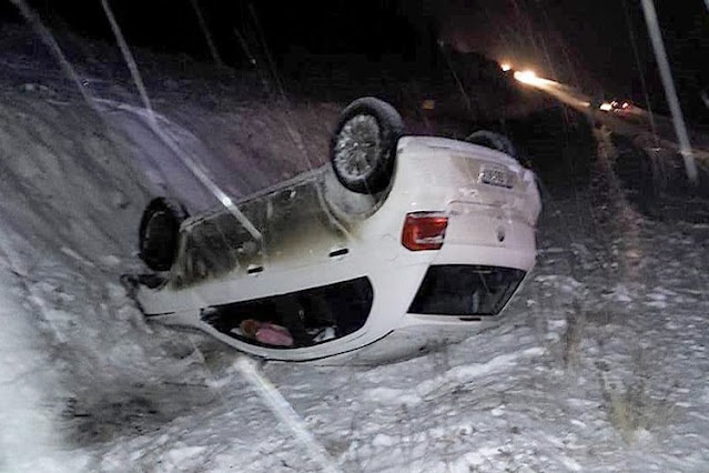 Vuelco en la ruta 3, sin lesionados