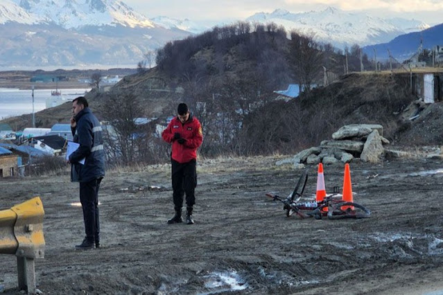 Localizaron en un taller al vehiculo que atropello un ciclista y huyo en Ushuaia