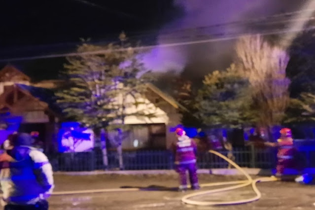 Incendio en la madrugada en Ushuaia, sin lesionados