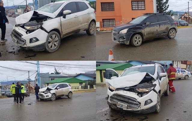 Choque en Magallanes y 9 de Julio, con un lesionado