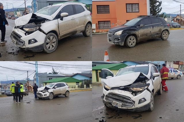 Choque en Magallanes y 9 de Julio, con un lesionado