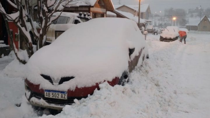 Alerta metereológica por nevadas intensas en Ushuaia y Tolhuin