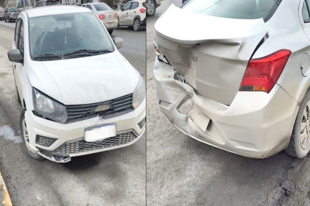 Choque en calle Magallanes sin lesionados