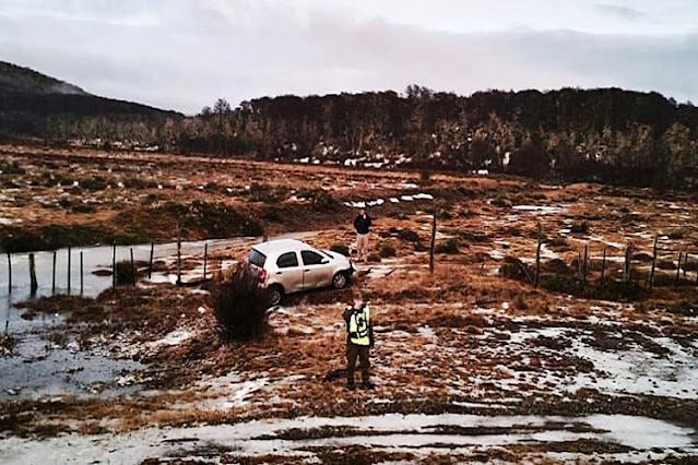 Despiste en la Ruta 3, conductora lesionada