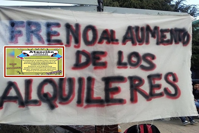 Alquileres marcha pidiendo a la Legislatura que se declare la Emergencia Habitacional