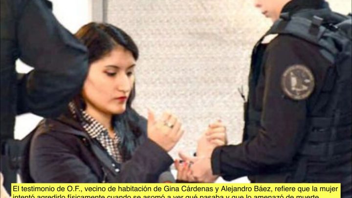 “Estaba como loca, sacada, al parecer bajo el efecto de alguna sustancia…”