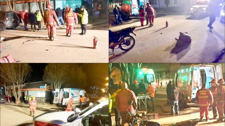 Motociclista resulta gravemente herido al chocar con un automóvil