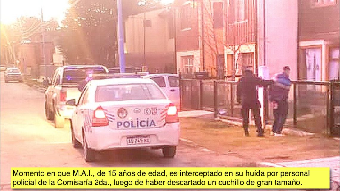 Tienen 15 años y “salieron de caño” con una falsa pistola y un cuchillo