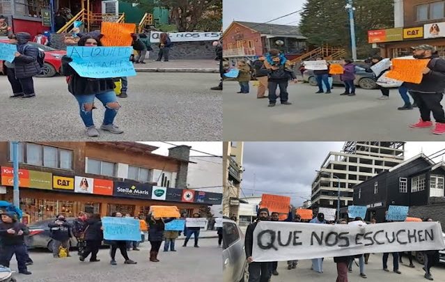 Reclamo y movilización por alquileres en Ushuaia