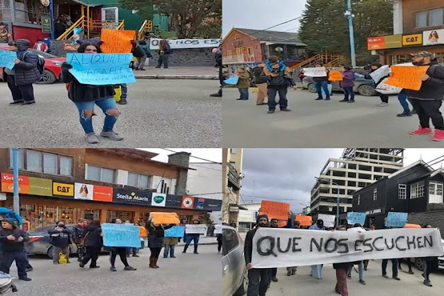Reclamo y movilización por alquileres en Ushuaia