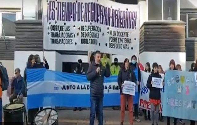 Paro con movilización del SUTEF a nivel provincial este jueves