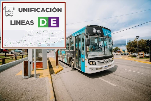 Colectivos en Ushuaia, unifican los recorridos de las lineas D y E