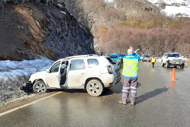 Despiste y vuelco en la Ruta 3