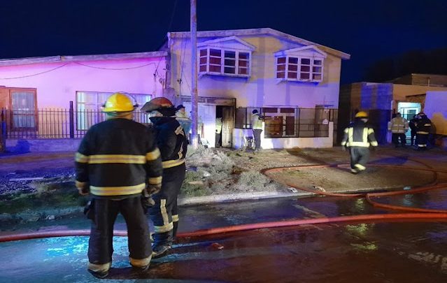 Incendio en la madrugada, sin lesionados
