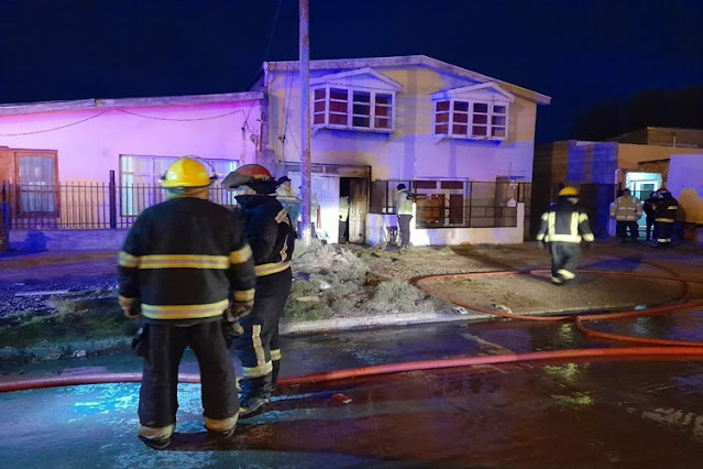 Incendio en la madrugada, sin lesionados