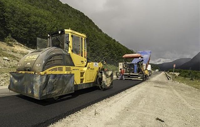 Repavimentación de la Ruta 3 entre Tolhuin y San Sebastian