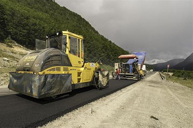 Repavimentación de la Ruta 3 entre Tolhuin y San Sebastian