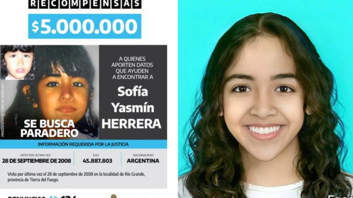 Incrementaron la recompensa para quien brinde datos sobre Sofía Herrera