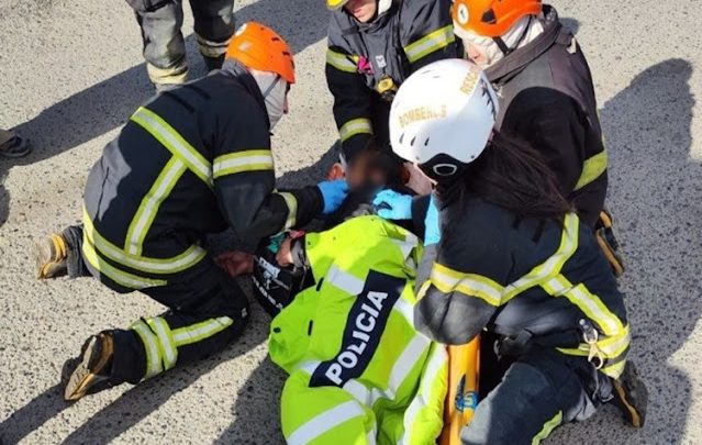 Mujer atropellada y trasladada al Hospital