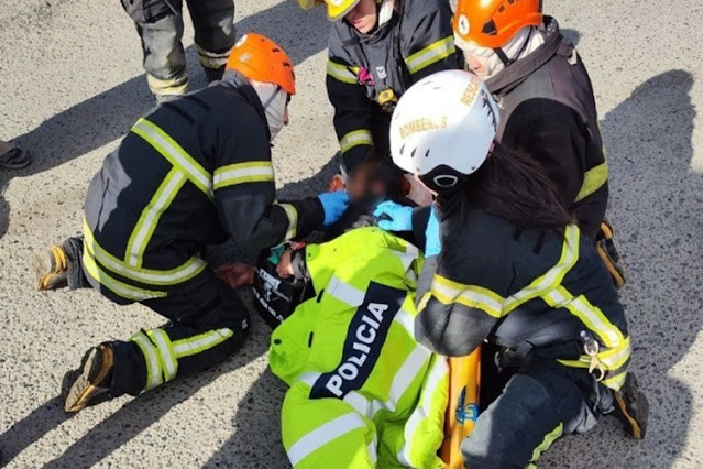 Mujer atropellada y trasladada al Hospital