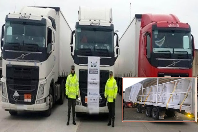 Secuestran 76 toneladas de químicos que iban a ingresar a TDF sin permiso Secuestran 76 toneladas de químicos que iban a ingresar a TDF sin permiso