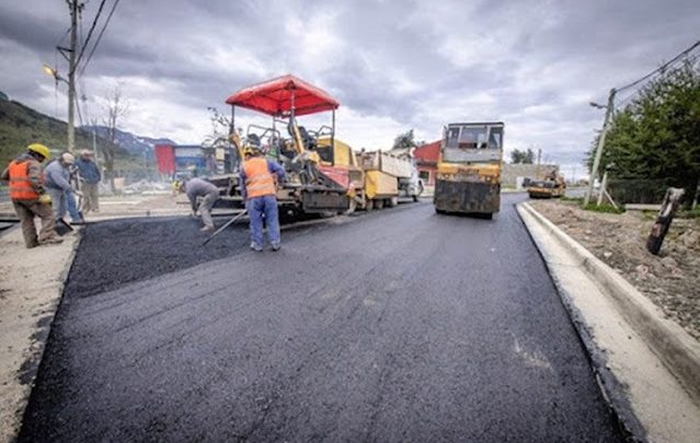Pavimentación para tres barrios de Ushuaia