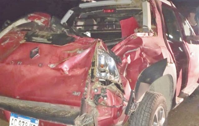 Despiste en la Ruta 3, con dos lesionados