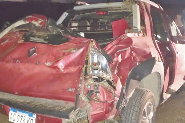 Despiste en la Ruta 3, con dos lesionados Despiste en la Ruta 3, con dos lesionados