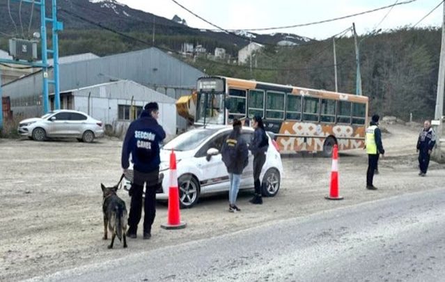 Siete detenidos por intentar ingresar un kilo de cocaína a Ushuaia