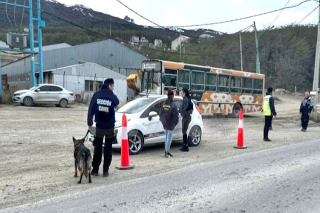 Siete detenidos por intentar ingresar un kilo de cocaína a Ushuaia