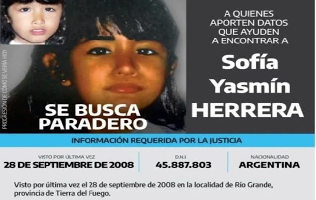 Aumentan recompensa por datos que permitan dar con Sofia Herrera