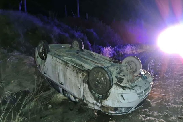 Vuelco camino al Parque Nacional conductora sin licencia Vuelco camino al Parque Nacional conductora sin licencia