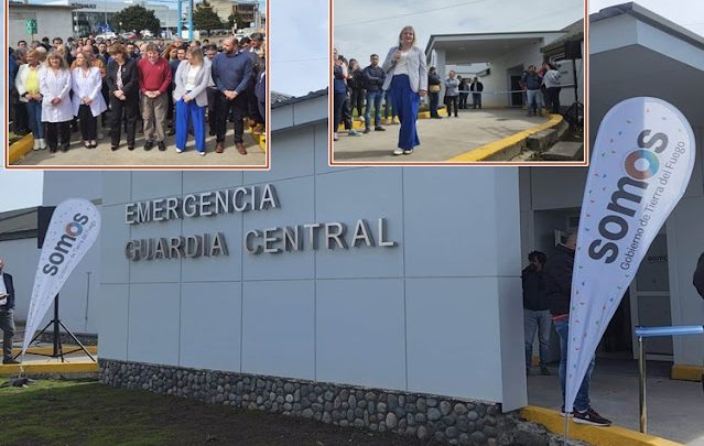 Acto para inaugurar refacciones en la guardia del Hospital Rio Grande