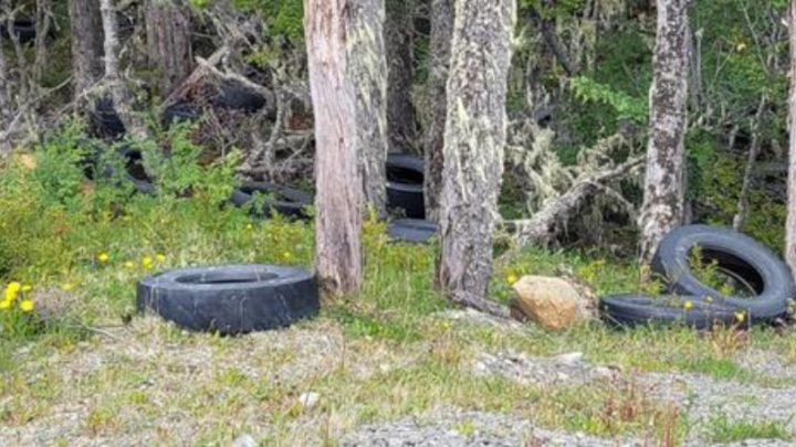 Se extiende la costumbre de arrojar neumáticos en el Paso Garibaldi